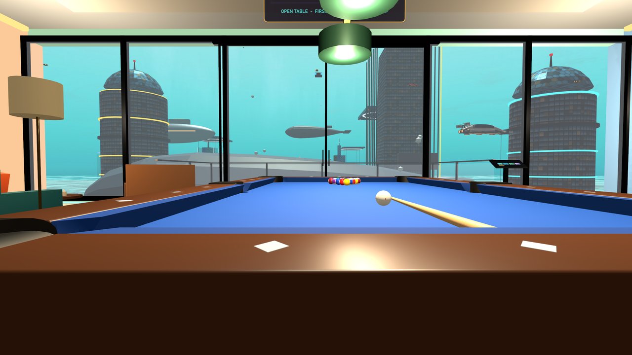 Lining up a shot with the underwater city behind the glass